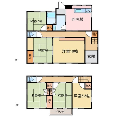 泉池町7-17貸家の物件間取画像